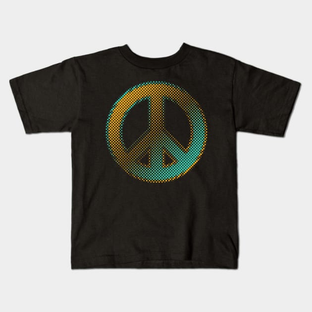 Peace and Love Kids T-Shirt by dojranliev